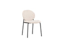 2er Set - stoel Opal met beige linnen bekleding