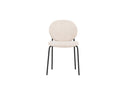2er Set - stoel Opal met beige linnen bekleding