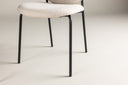 2er Set - stoel Opal met beige linnen bekleding