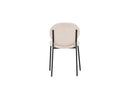 2er Set - stoel Opal met beige linnen bekleding