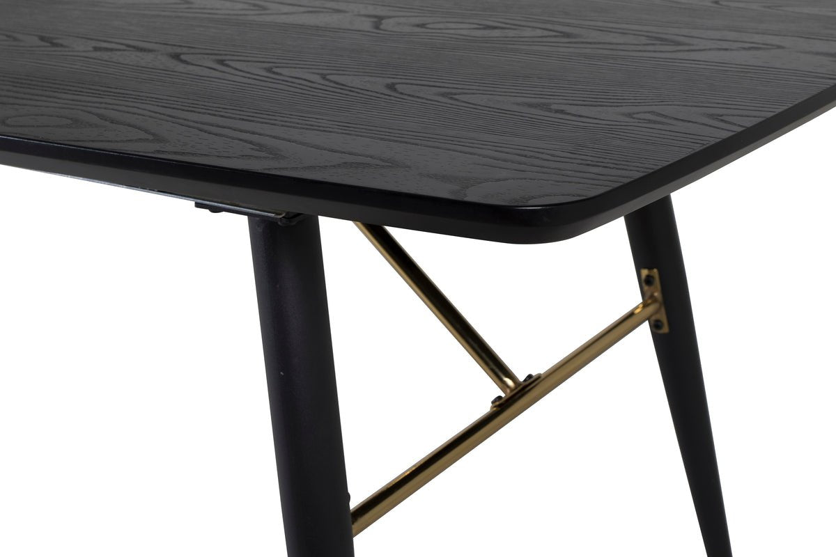 Eettafel Ilyra - elegante messingdetails en houtlook