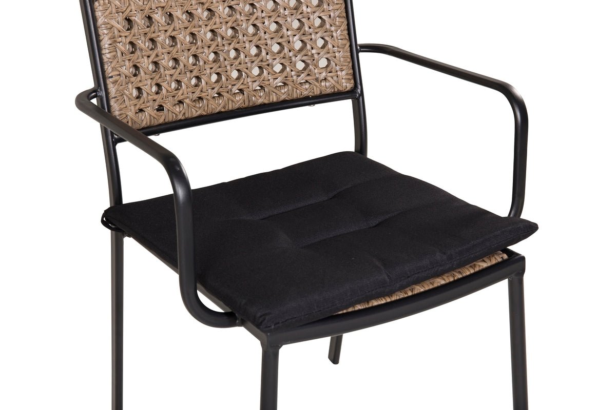 Set van 4 - Tuinstoel Marave van rattan inclusief kussen