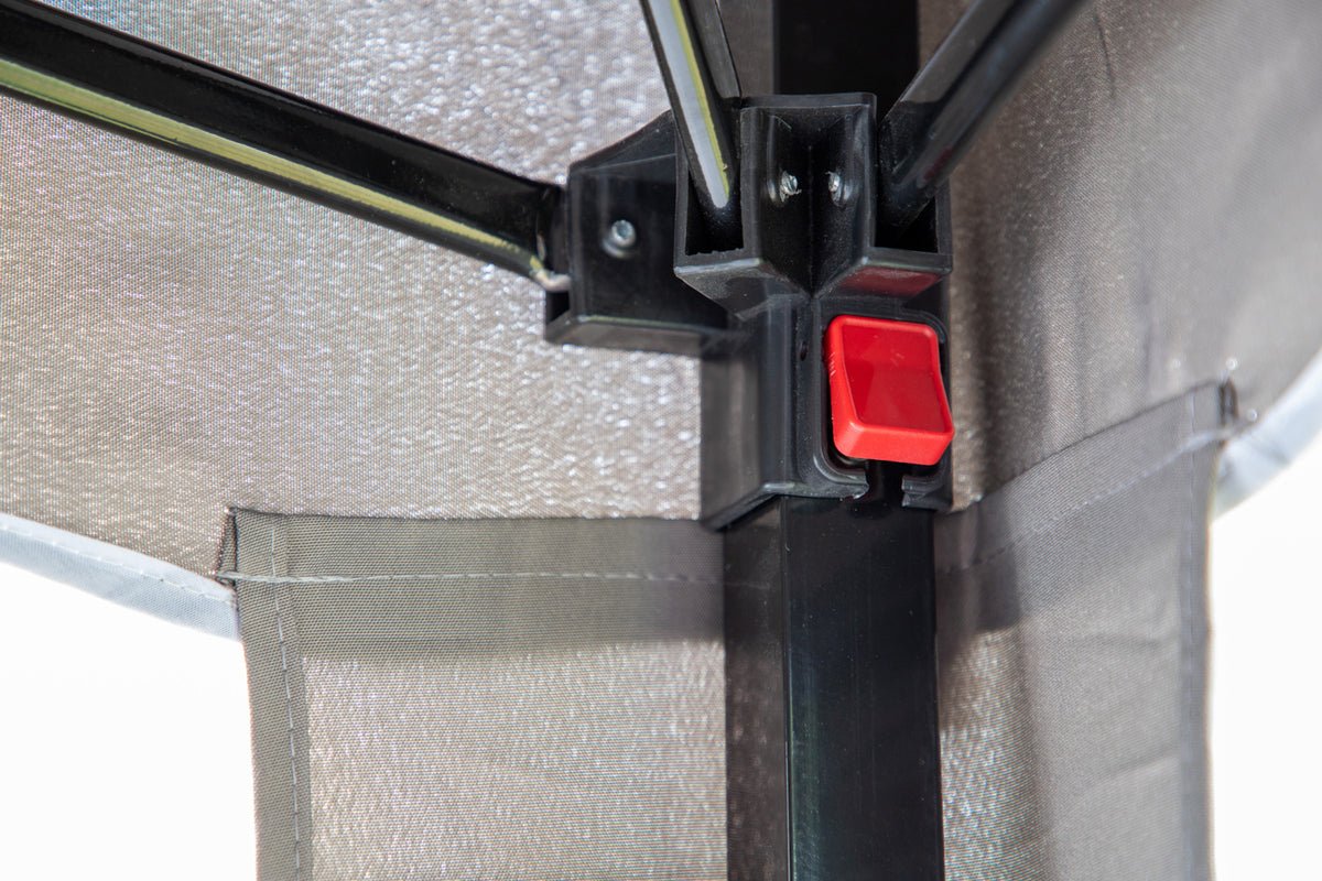 Pavillon Monarch - 295x295 cm en couleurs Marron ou Gris