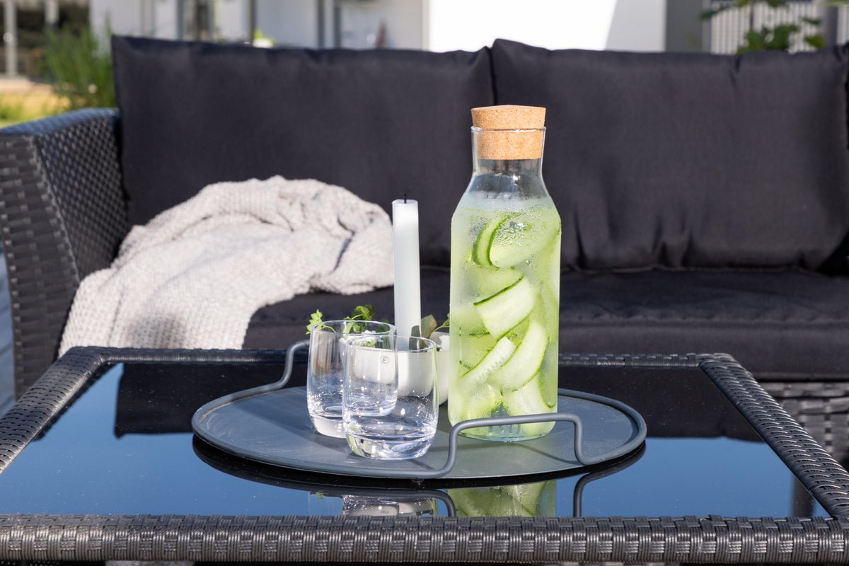 Tuin Loungeset Komfi - Keuze uit zwarte of witte kussens