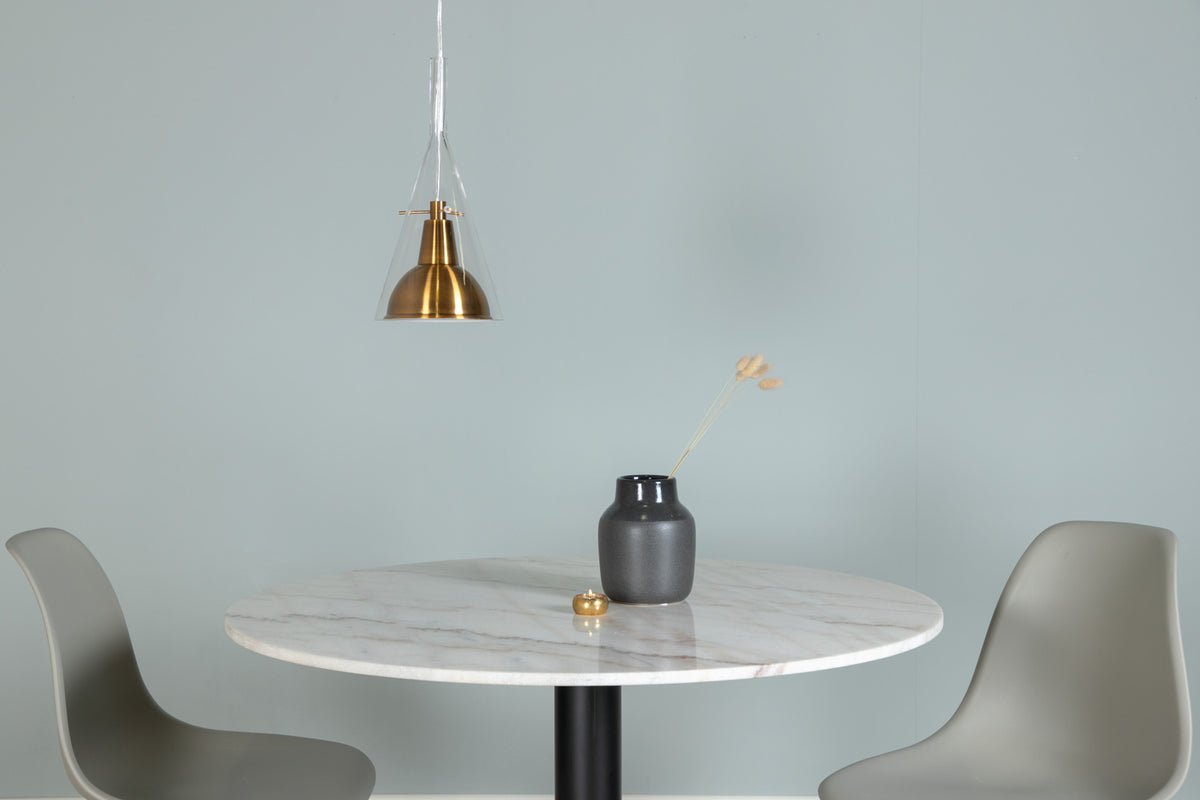 Hanglamp „Impala" – Van messingkleurig aluminium