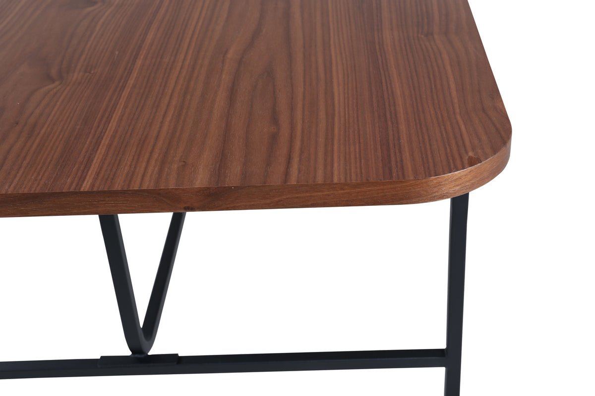 Eettafel Vahira - rechthoekige eettafel op stalen poten