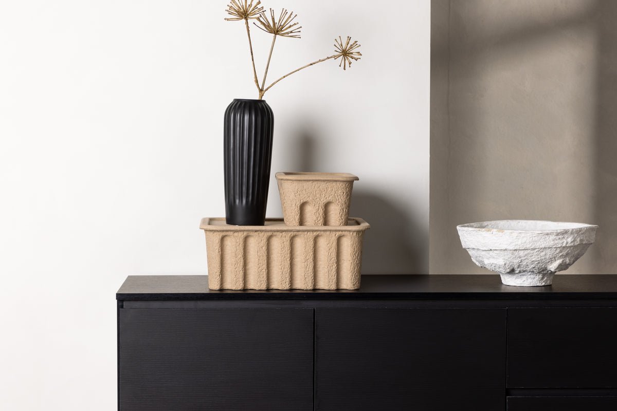 Designer TV-Lowboard Modano – Zwart matt oder Walnussoptik