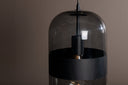Suspension Murchinson" – Forme élégante et allongée en verre fumé