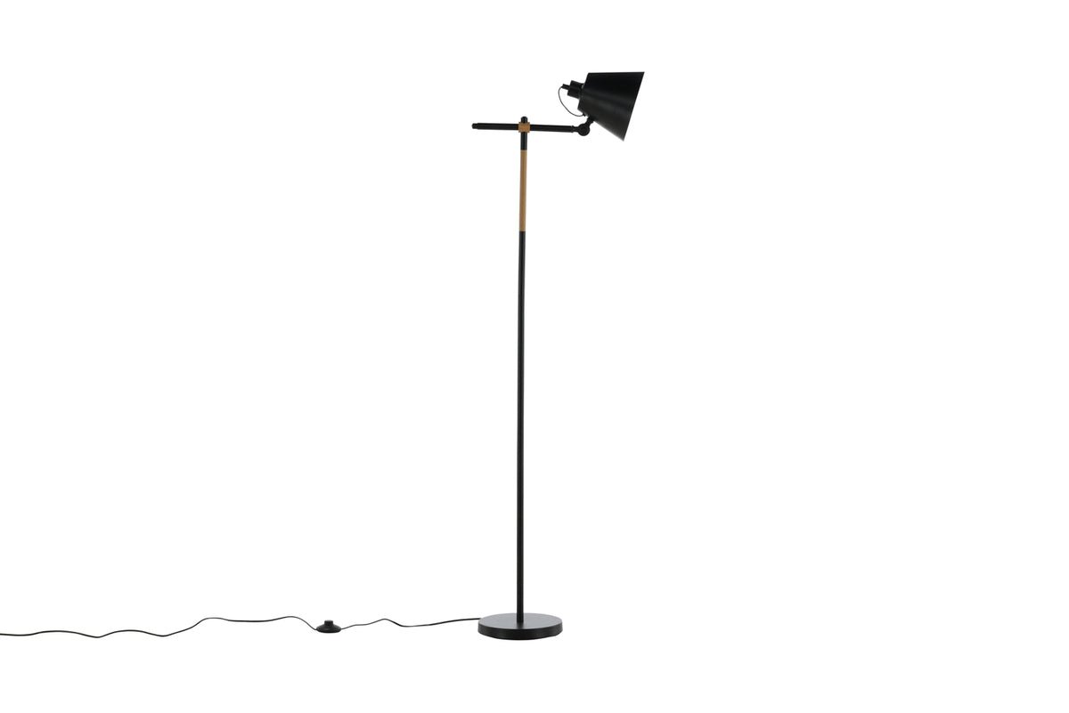 Staande lamp „California“ – markant, modern design in Zwart