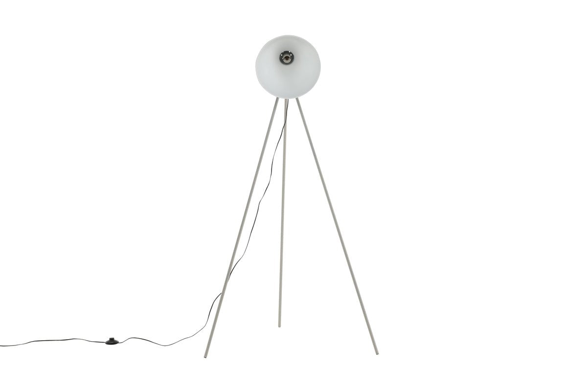 Staande lamp „Amsterdam“ – Driepoot met grote kap zorgt voor rustige accenten