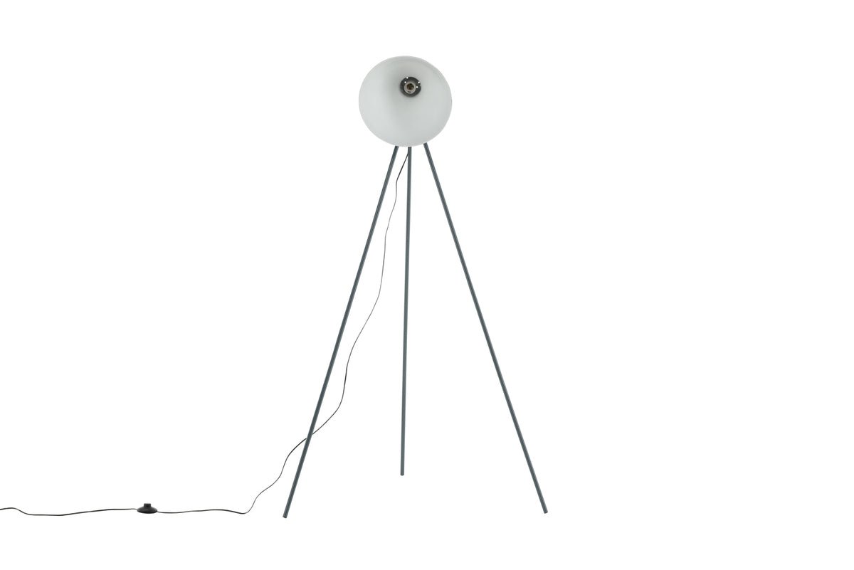 Staande lamp „Amsterdam“ – Driepoot met grote kap zorgt voor rustige accenten