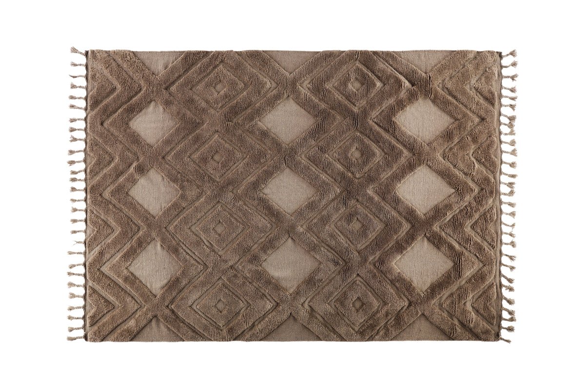 Vloerkleed Lora – met franjes van wol