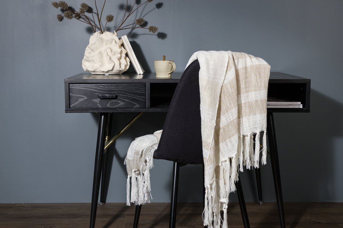 Couvre-lit « Cosima » – 170×130 cm avec franges