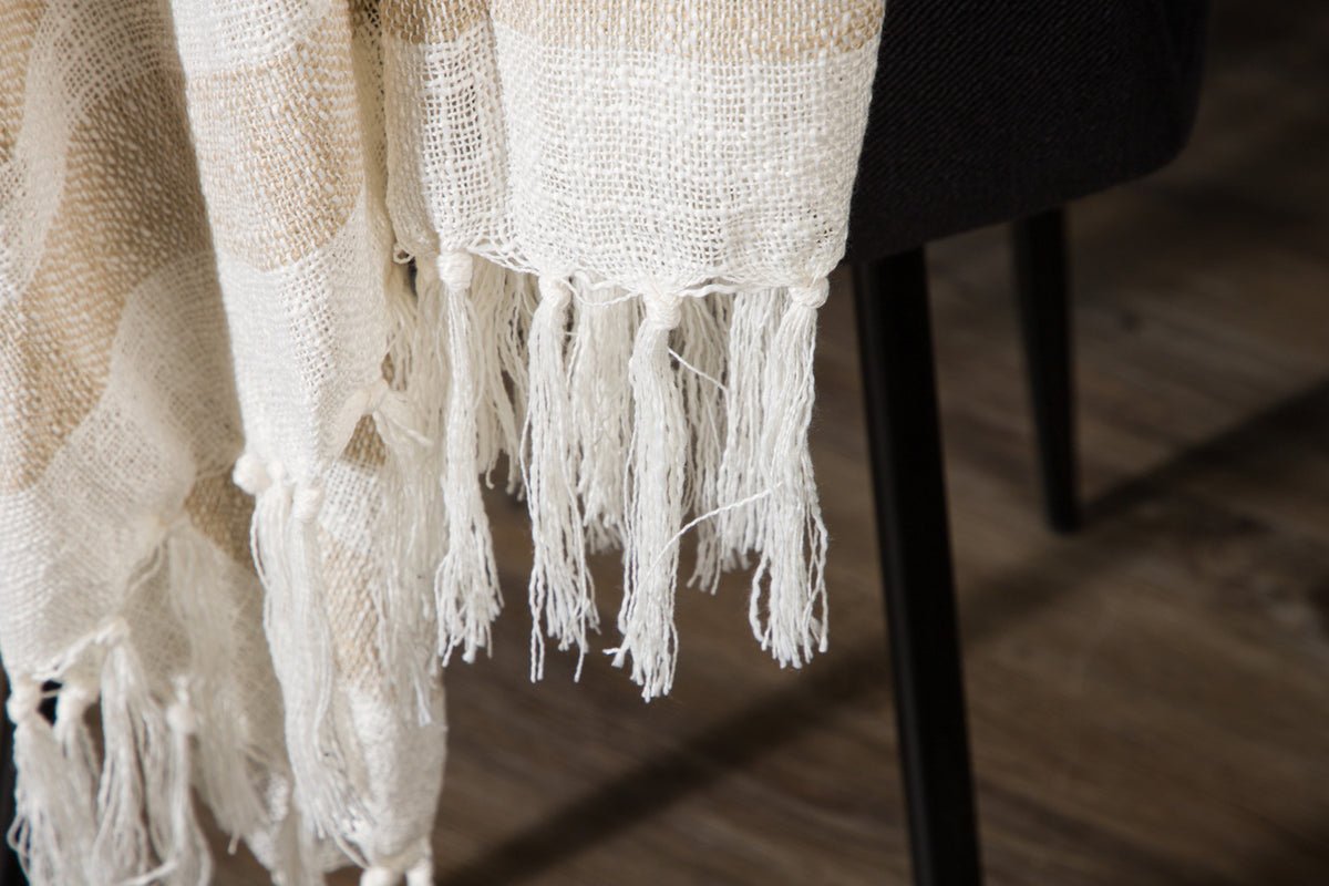 Couvre-lit « Cosima » – 170×130 cm avec franges