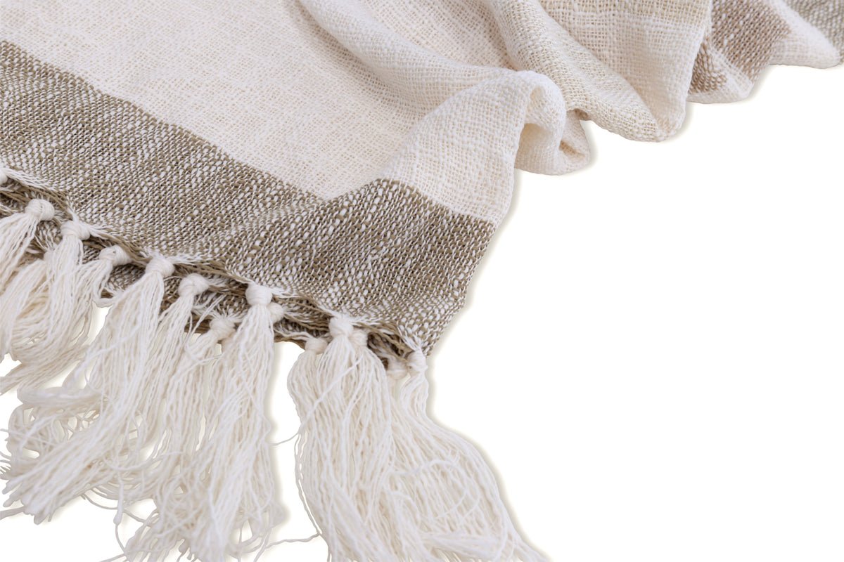 Couvre-lit « Cosima » – 170×130 cm avec franges