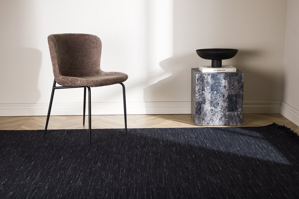 Vloerkleed Sarah – vlakgeweven met franjes van wol