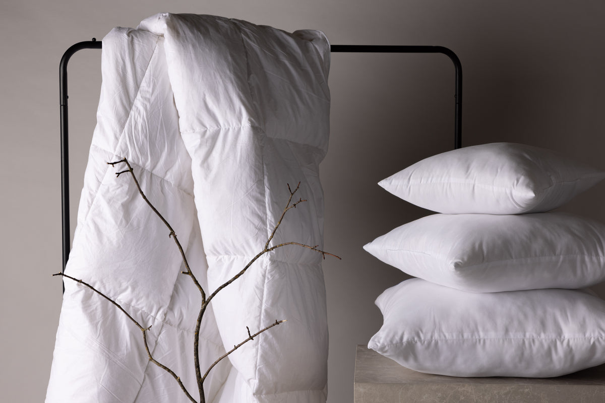 Couette premium Astralis 200 × 150 cm – Coton & mélange de plumes