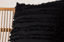 Kissenbezug Erika - 45x45 cm in Schwarz aus 100% Baumwolle