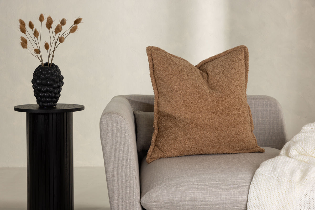 Kissenbezug Nature - 60x60 cm in Beige, Braun und Dunkelgrün