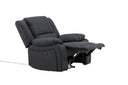 Fauteuil Dubai - en Noir avec fonction de couchage