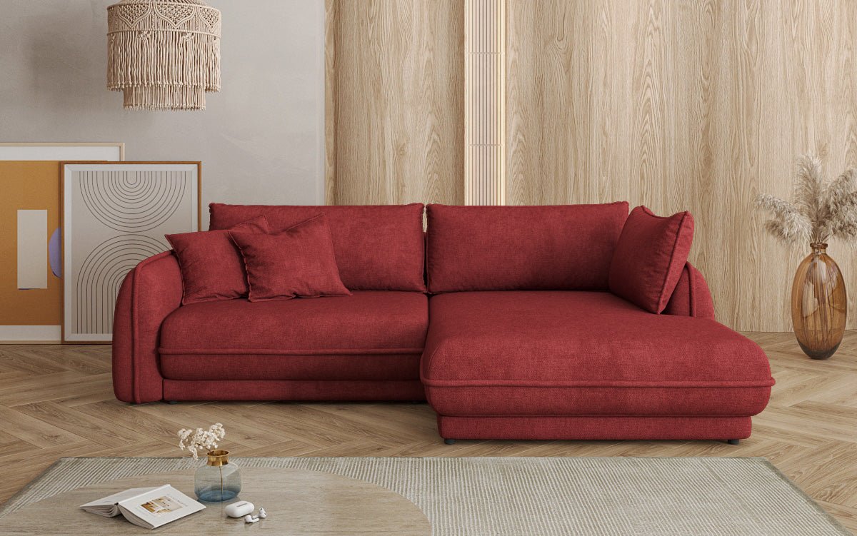Canapé design Mojave II Tissu avec fonction couchage et rangement