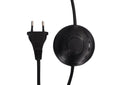 Vloerlamp Eloria – Halfrond ontwerp in Wit & Zwart (hoogte 155 cm)