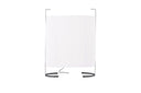 Vloerlamp Solva – Hoge stoffen lamp in Beige met zwart metalen frame (hoogte 80 cm)