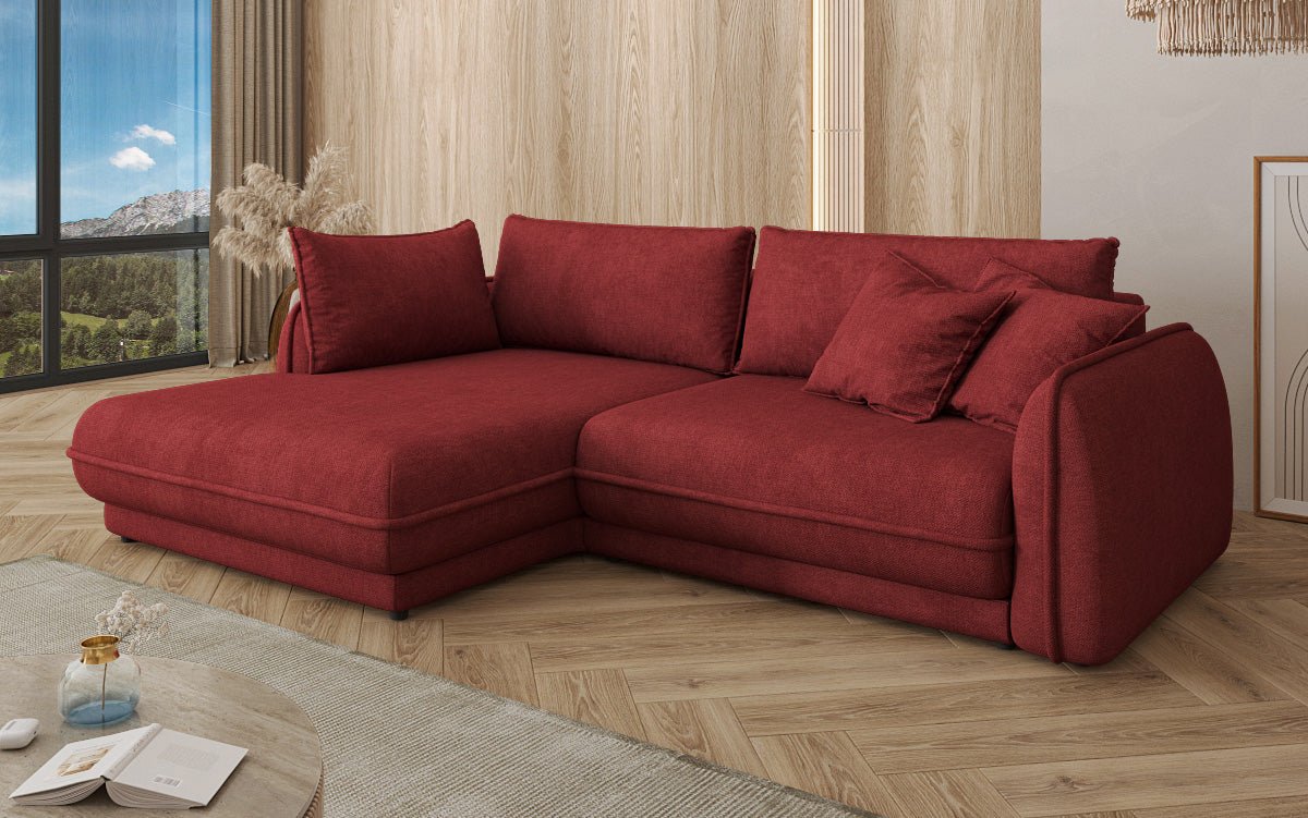 Canapé design Mojave II Tissu avec fonction couchage et rangement