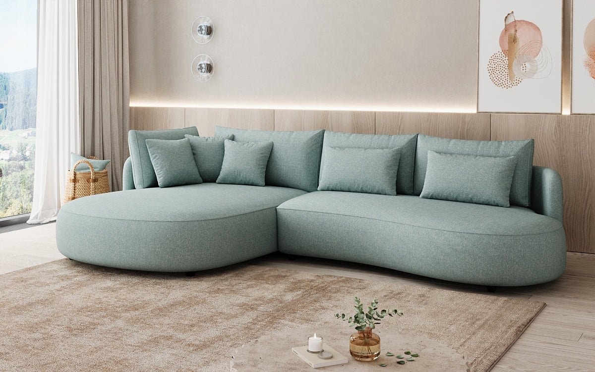 Designer Ecksofa Ando Mini  in Strukturstoff