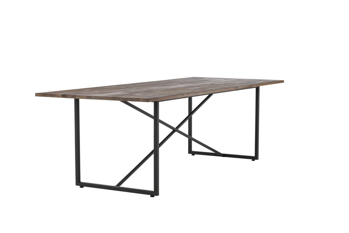 Eettafel Waiora - met rustiek teakhouten blad voor een warme sfeer