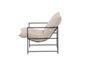 Designer Lounge Fauteuil Sedalia – moderne armleuningfauteuil in Beige
