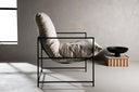 Designer Lounge Fauteuil Sedalia – moderne armleuningfauteuil in Beige