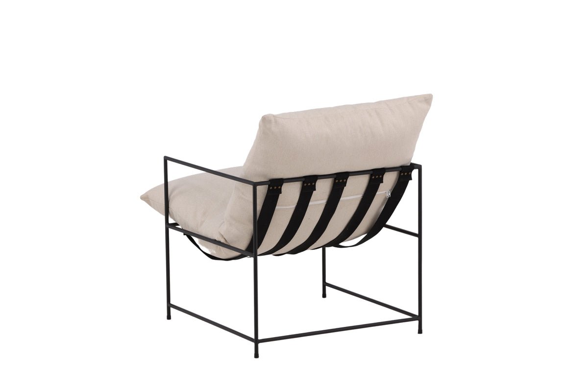 Designer Lounge Fauteuil Sedalia – moderne armleuningfauteuil in Beige