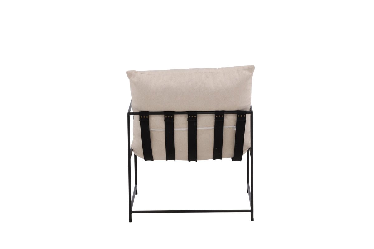 Designer Lounge Fauteuil Sedalia – moderne armleuningfauteuil in Beige