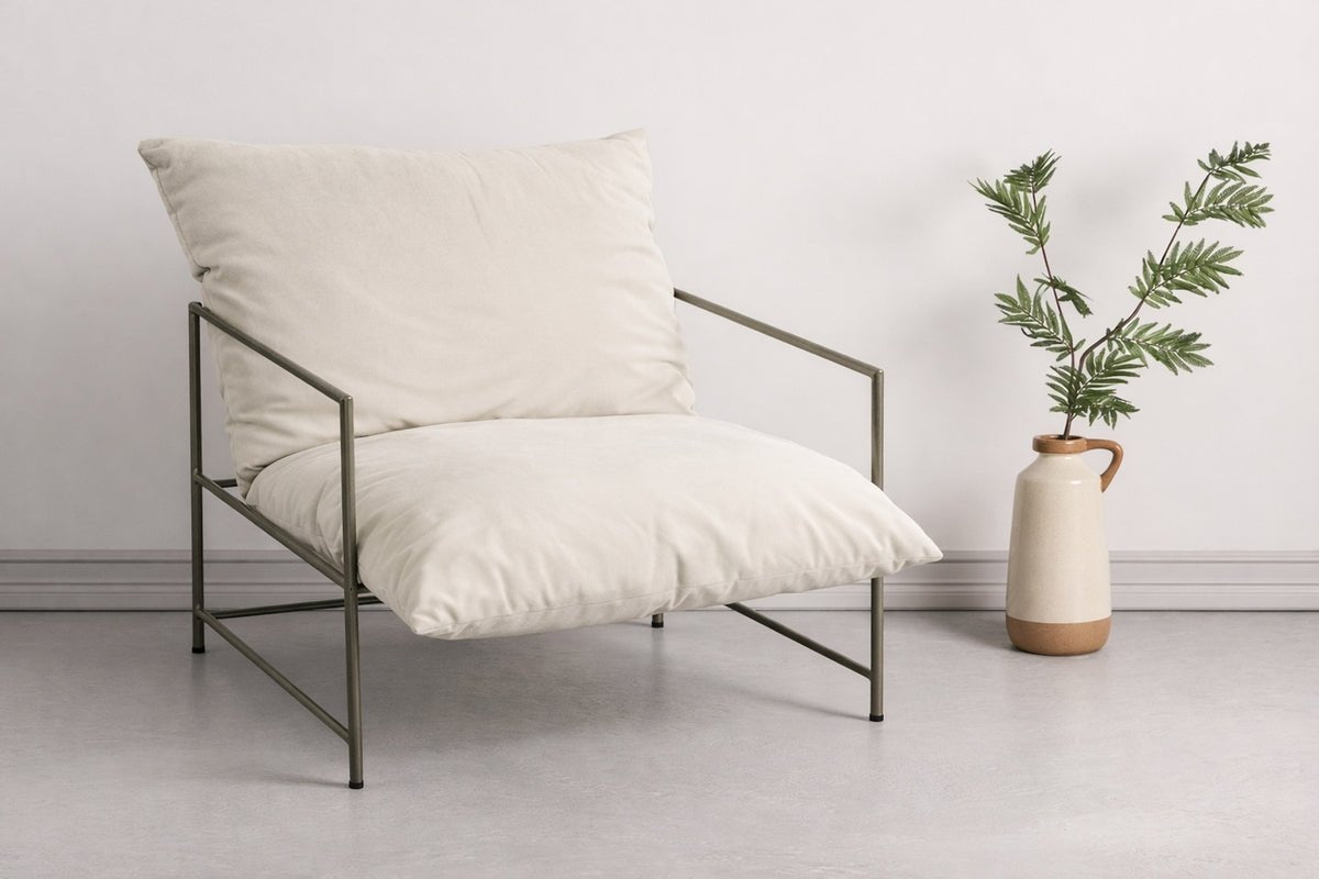 Sessel Zarell - mit schlankem Stahlgestell