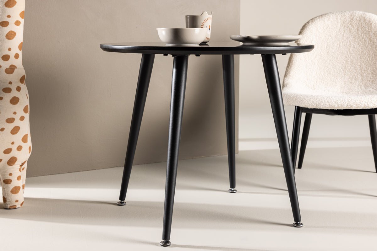 Ronde Kindertafel NILO – Stijlvolle Speeltafel in Zwart