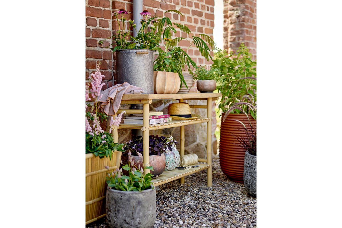 Ensemble de pots à fleurs « Rustea » – Marron aspect rouille (2 pièces)