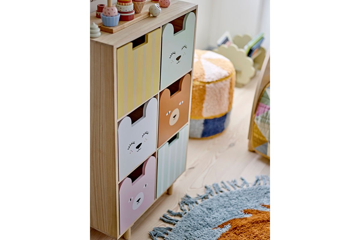 Kinderboekenplank „Linus“ met laden – Kleurrijk ontwerp