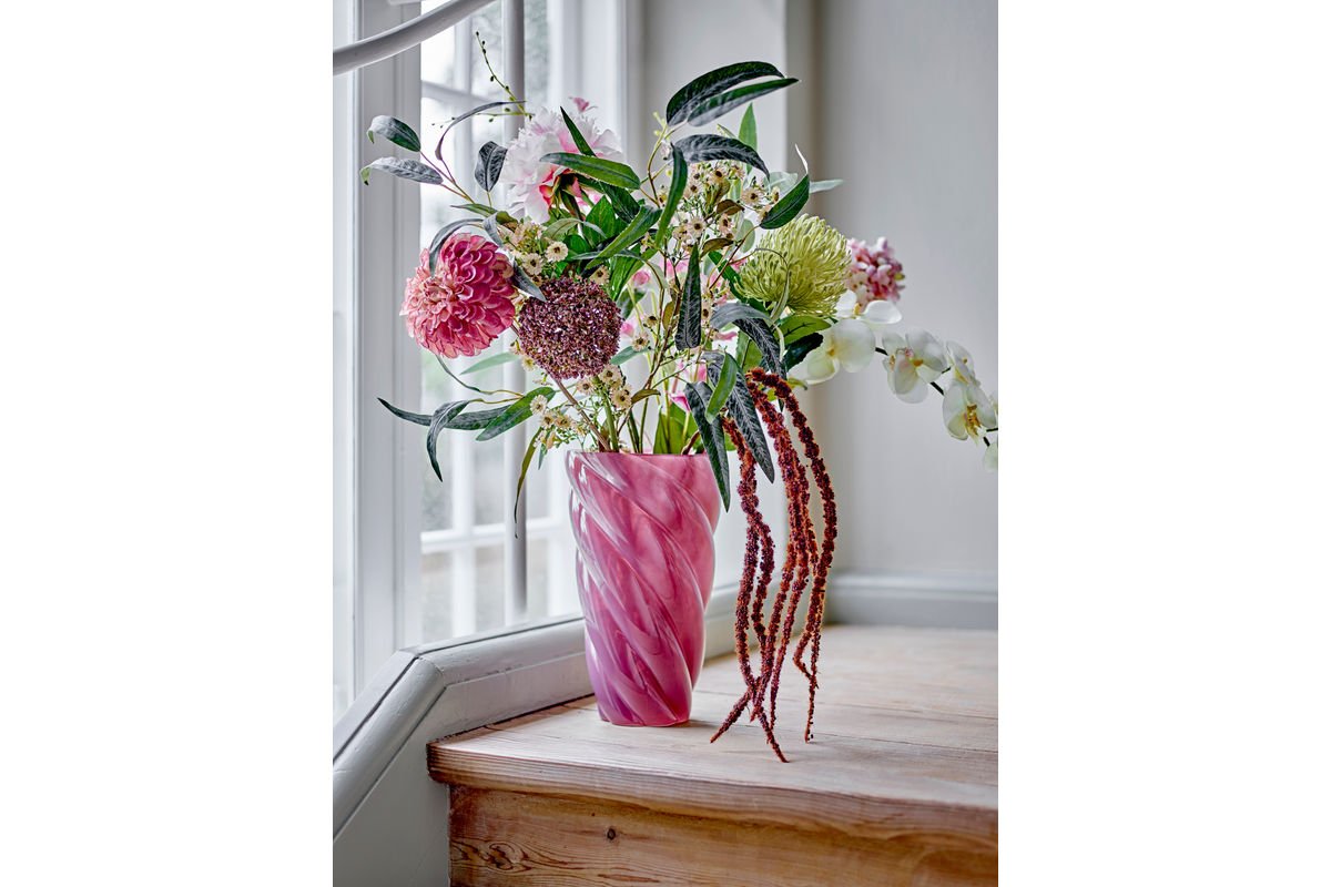 Vase « Pinkt Tornado » – en verre