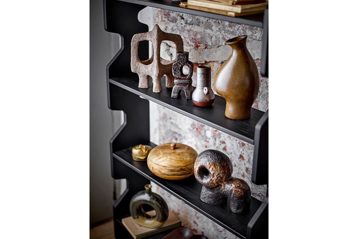 Vaas "Brown Circle" - bruine keramische vaas