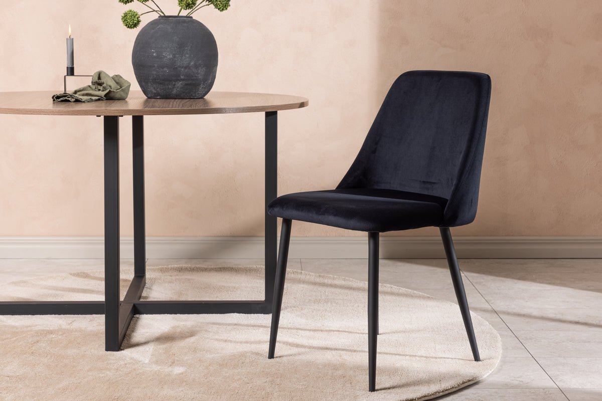 2-delige set - stoel Liora van zachte polyestersatijn