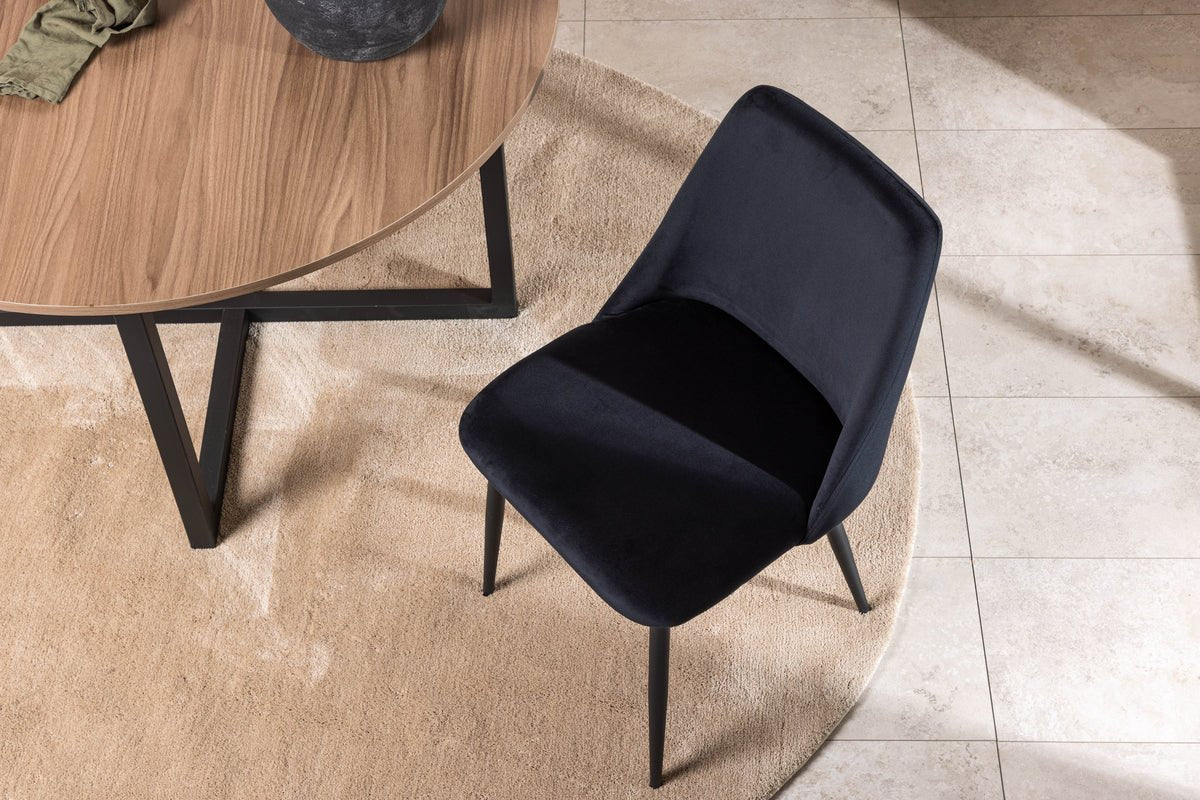 2-delige set - stoel Liora van zachte polyestersatijn