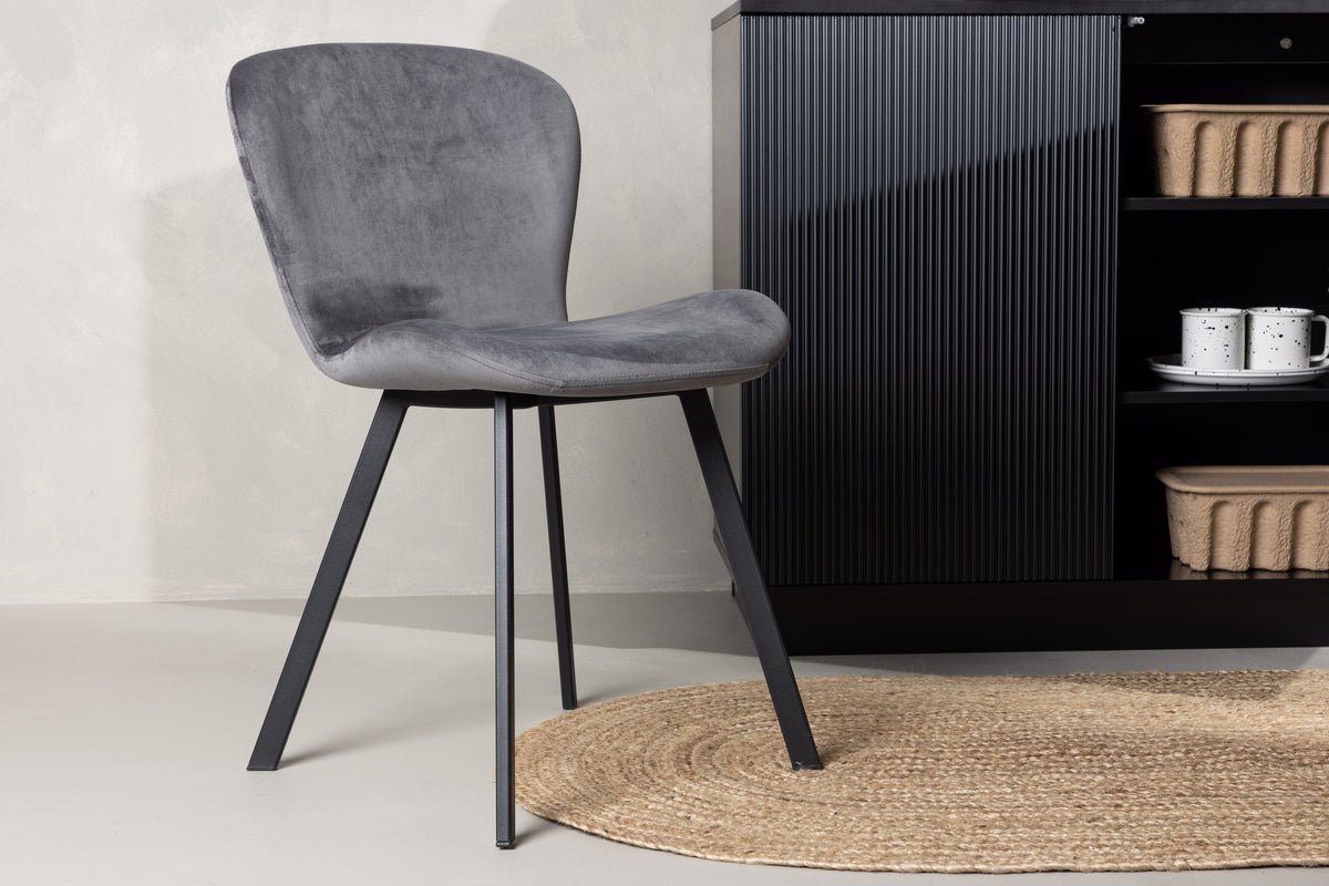 2-delige set - stoel Amara met gewatteerde zitting