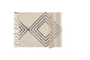 Tapis de bain Ubud - en design noir et blanc en coton absorbant