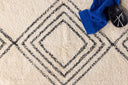 Tapis de bain Ubud - en design noir et blanc en coton absorbant