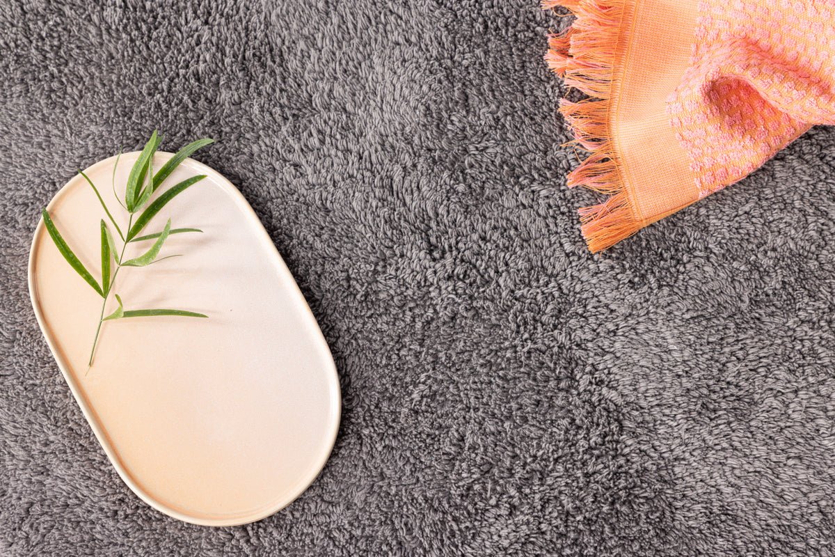 Badmat Penida - in ronde vorm van zachte katoen