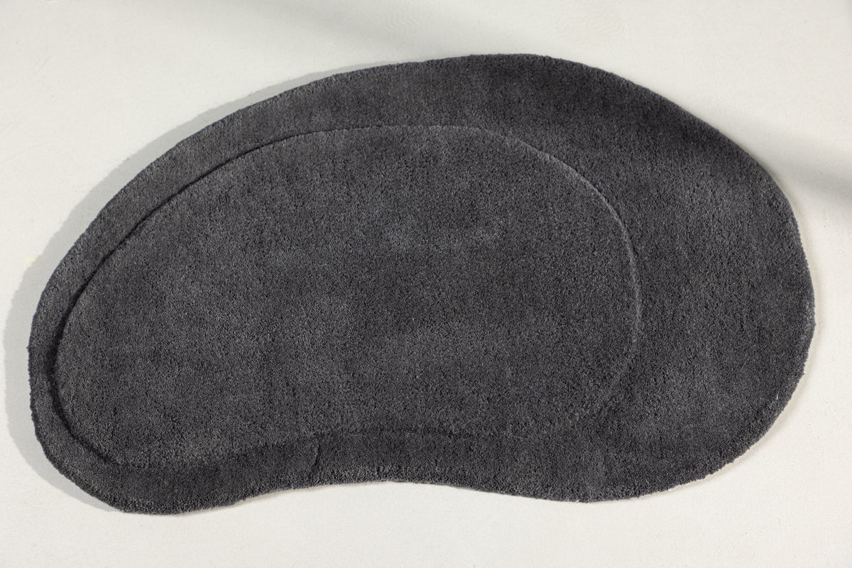 Badmat Aven – van wol in donkergrijs