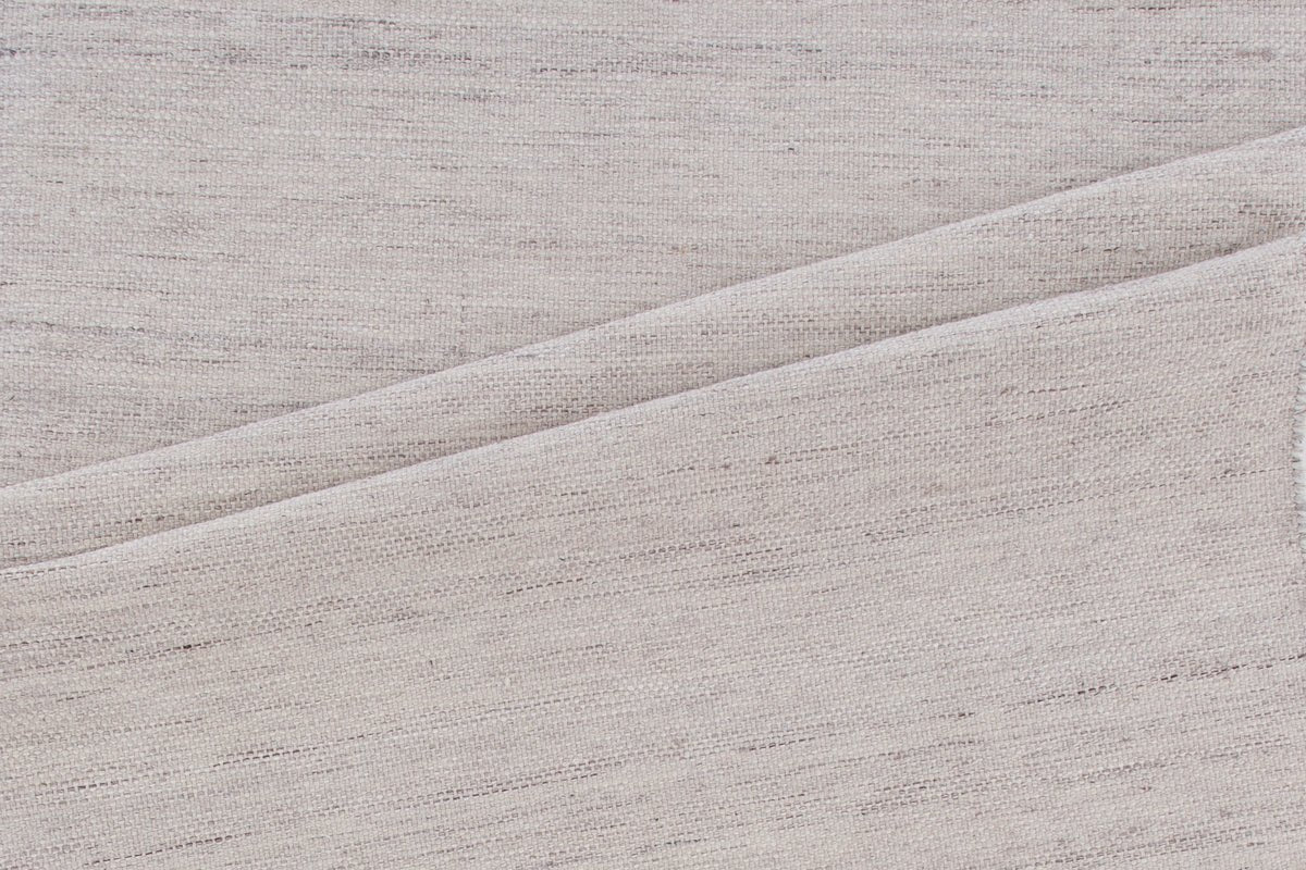 Vloerkleed Zay – handgeweven in Beige van polyester & katoen