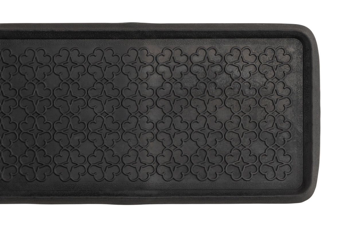 Schoenmat Lora - in Zwart van rubber
