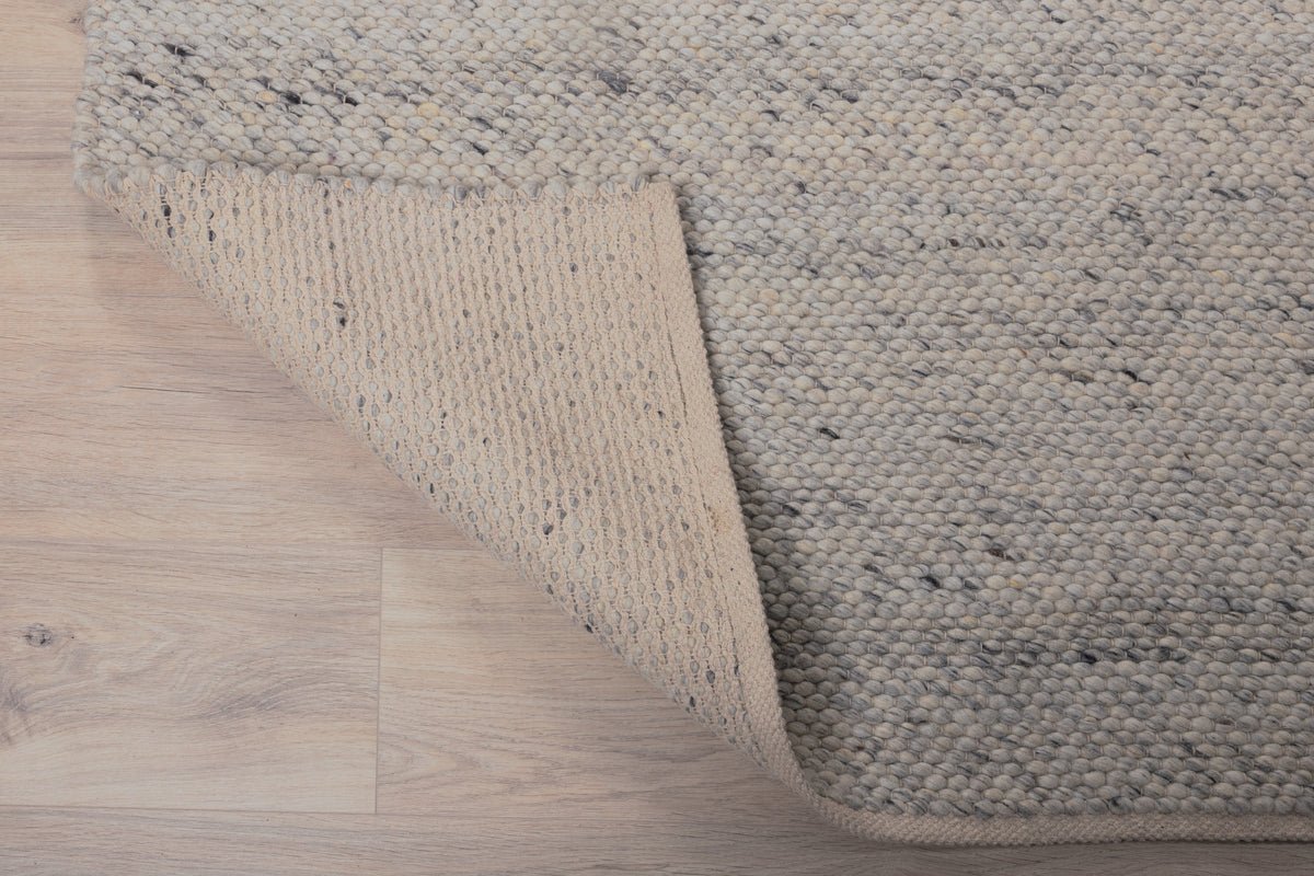 Vloerkleed Nalea – in Wit van wol & katoen